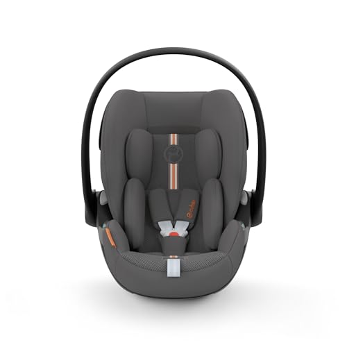 CYBEX Gold Cloud G i-Size Plus Babyschale, Ab Geburt bis 24 Monate, Lava Grey