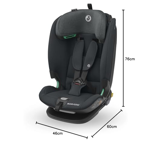 Maxi-Cosi Titan Plus i-Size, Mitwachsender Kinderautositz, 15 Monate-12 Jahre, Graphite