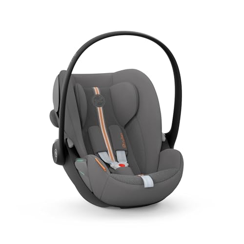 CYBEX Gold Cloud G i-Size Plus Babyschale, Ab Geburt bis 24 Monate, Lava Grey