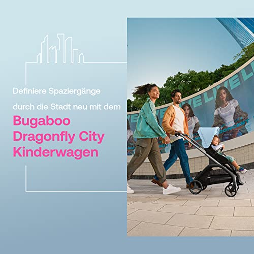 Bugaboo Dragonfly City-Kinderwagen, Kompakt, Einhändig Faltbar, Black