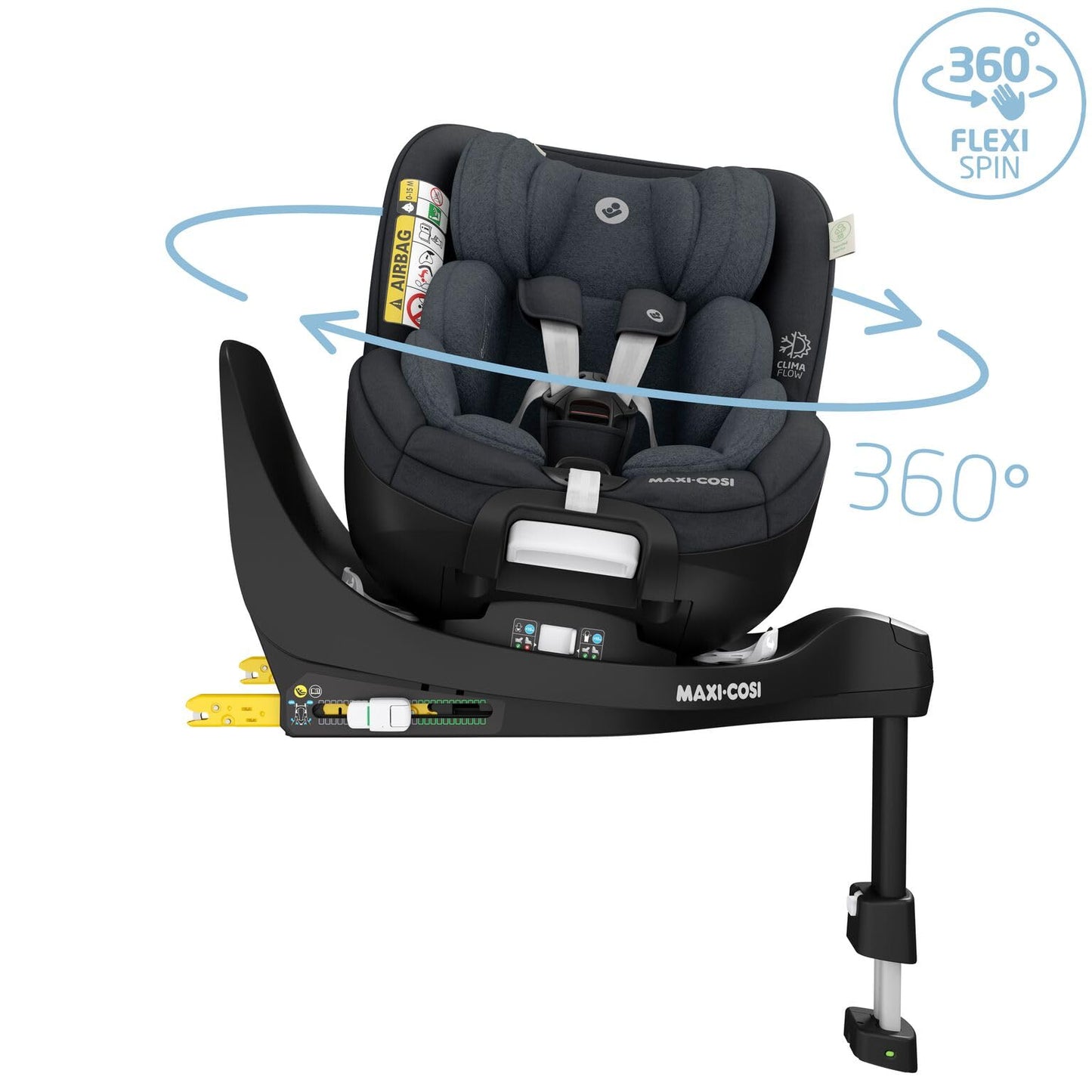 Maxi-Cosi Mica Pro Eco i-Size, 360° Kindersitz, ISOFIX, 0-4 Jahre, Graphite