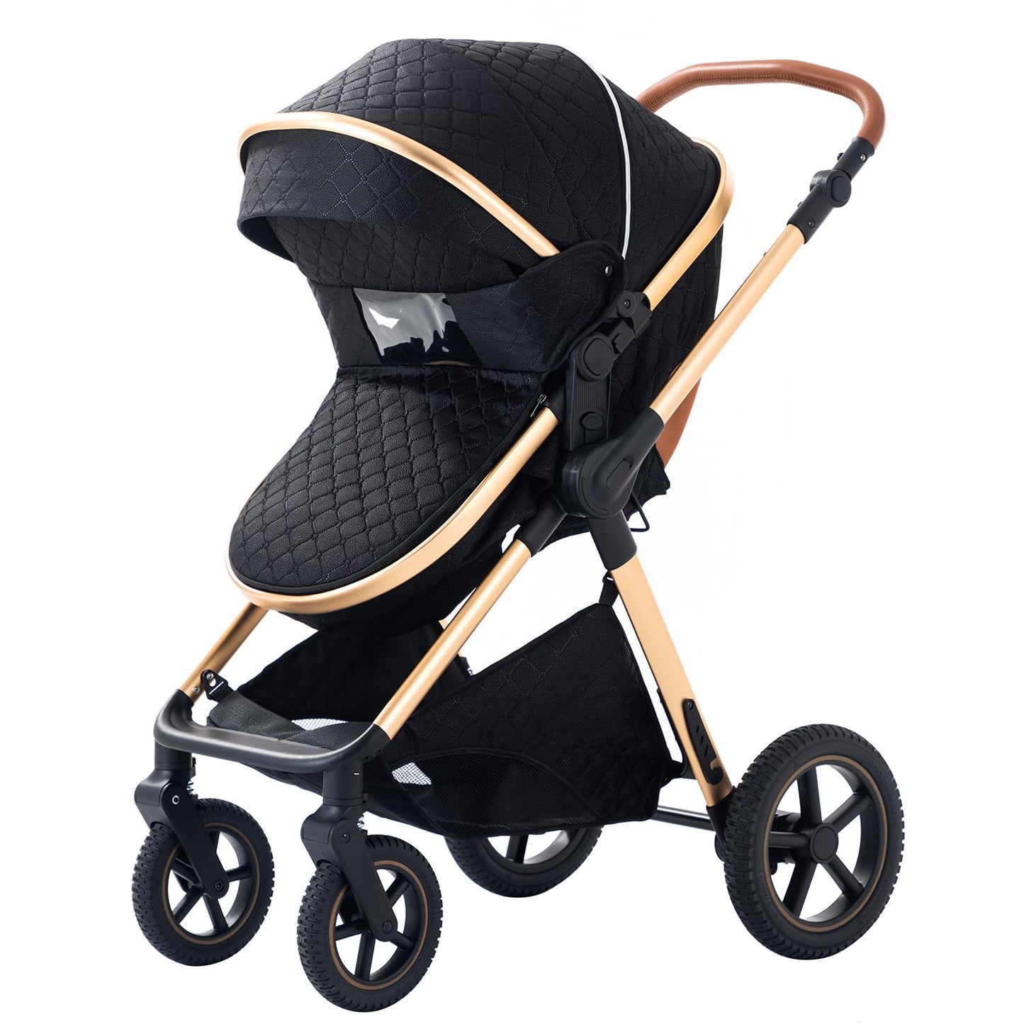 BEBBY 3-in-1 Kinderwagen Kombi-Set, 2-in-1 Buggy, Faltbar, Luxus, Travel System für Neugeborene