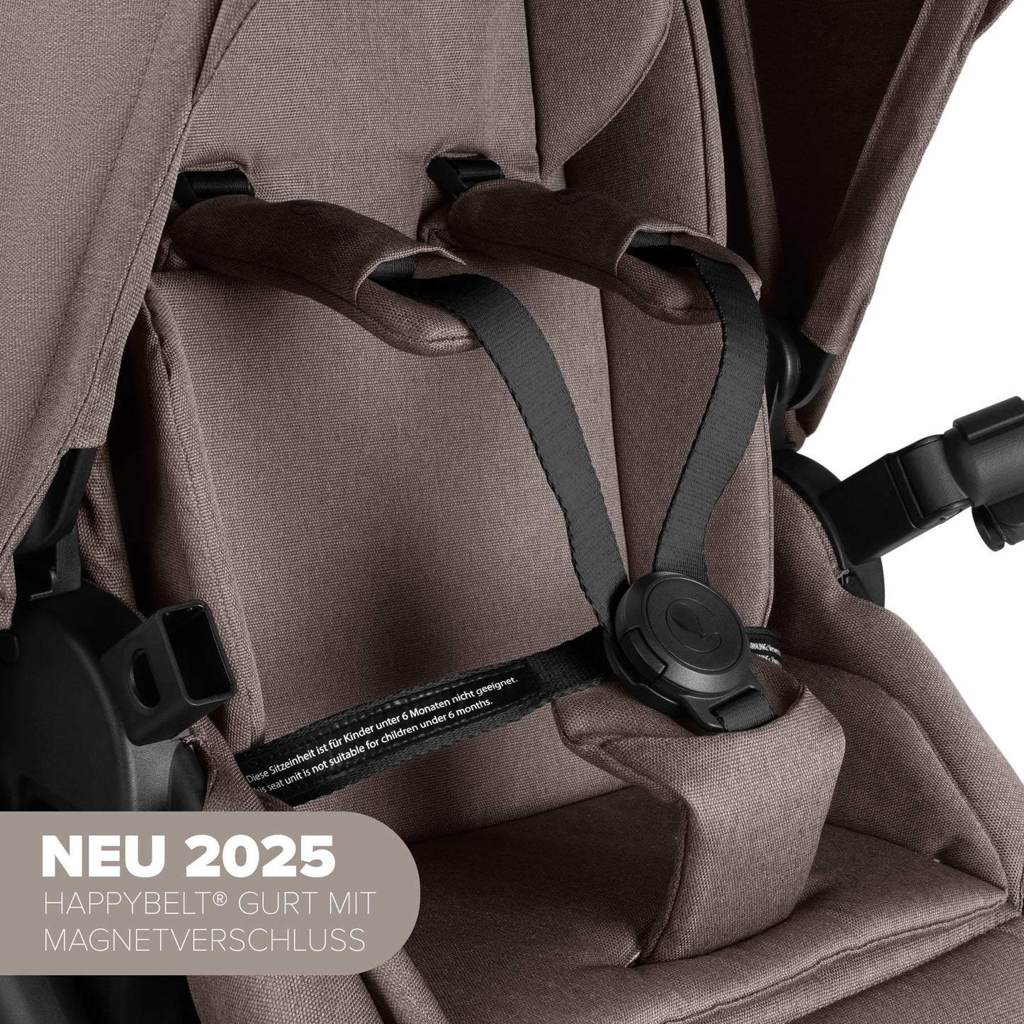 ABC Design Kinderwagen Salsa 5 Air Nature - 2in1 Kombi-Kinderwagen ab Geburt mit Luftreifen, Federung & großer Babywanne