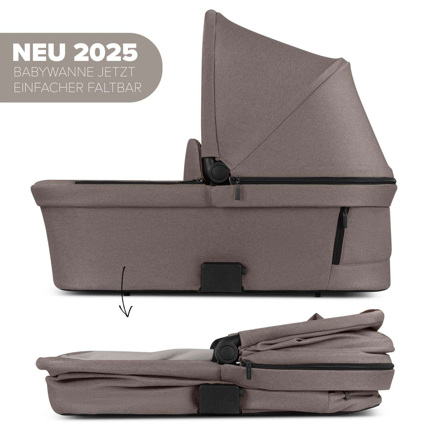 ABC Design Kinderwagen Salsa 5 Air Nature - 2in1 Kombi-Kinderwagen ab Geburt mit Luftreifen, Federung & großer Babywanne