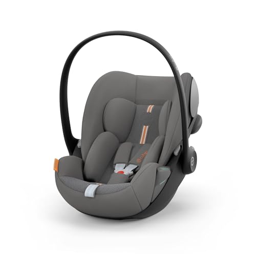 CYBEX Gold Cloud G i-Size Plus Babyschale, Ab Geburt bis 24 Monate, Lava Grey