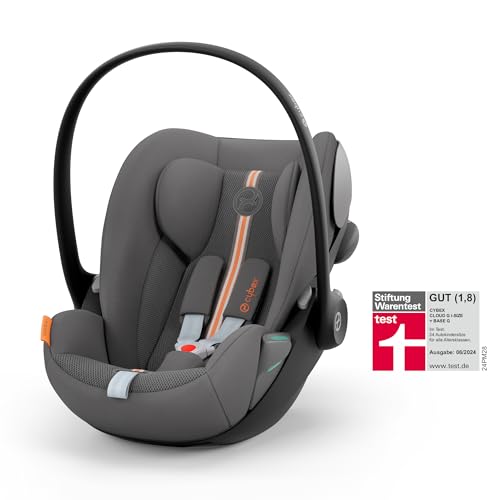 CYBEX Gold Cloud G i-Size Plus Babyschale, Ab Geburt bis 24 Monate, Lava Grey