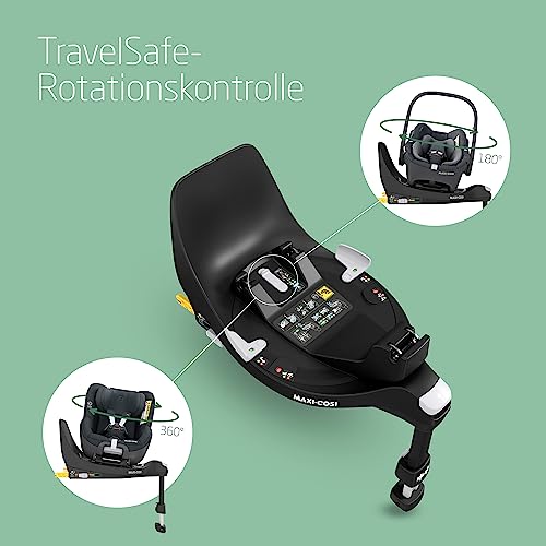 Maxi-Cosi FamilyFix 360 i-Size Basis, Pebble 360 & Pearl 360 Bundle, 0-4 Jahre, Black