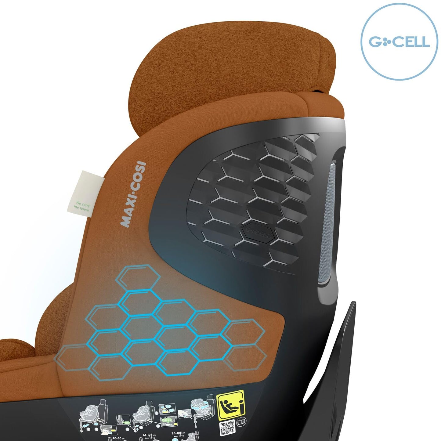 Maxi-Cosi Mica Pro Eco i-Size, 360° drehbarer Kindersitz, ISOFIX, 0-4 Jahre, Cognac