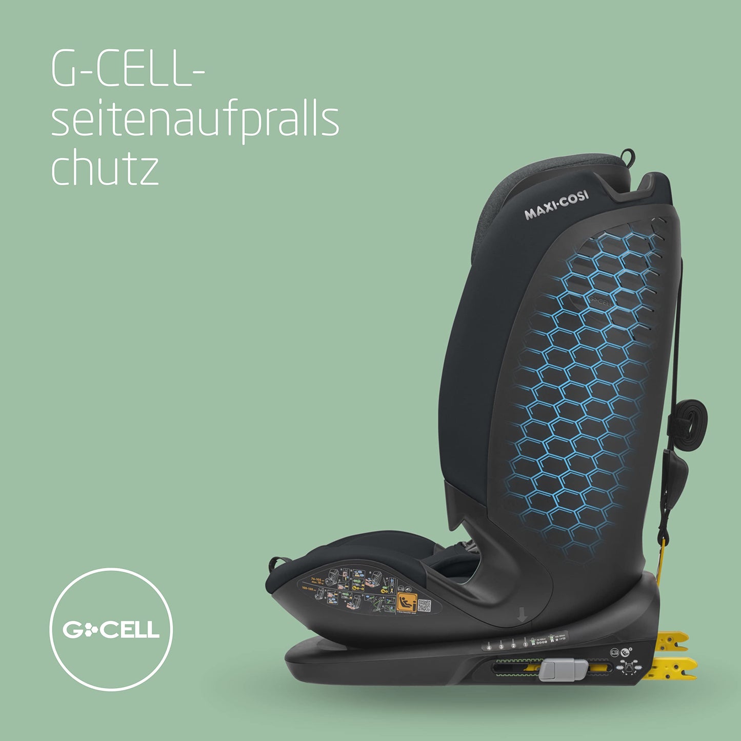 Maxi-Cosi Titan Plus i-Size, Mitwachsender Kinderautositz, 15 Monate-12 Jahre, Graphite
