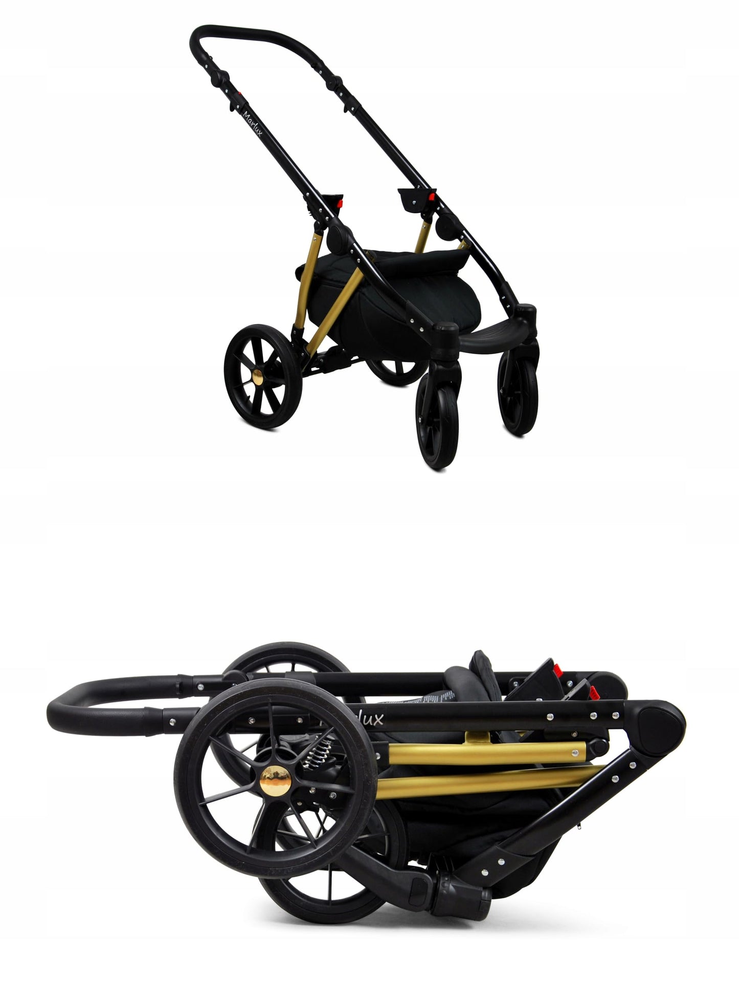 Baby Lux Bambimo 3in1 Kinderwagen Set, Babywanne, Buggy, Auto-Babyschale, Marlux Magnetic
