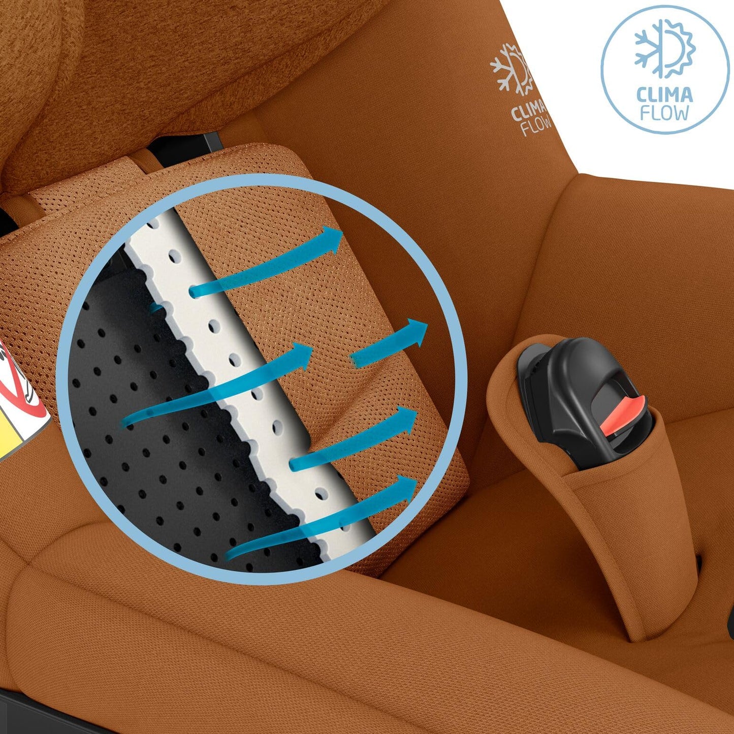 Maxi-Cosi Mica Pro Eco i-Size, 360° drehbarer Kindersitz, ISOFIX, 0-4 Jahre, Cognac